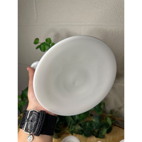 VTG Westmoreland English Hobnail Milk Glass Candelabra Pair Candle Holder Decor - Picture 7 of 8